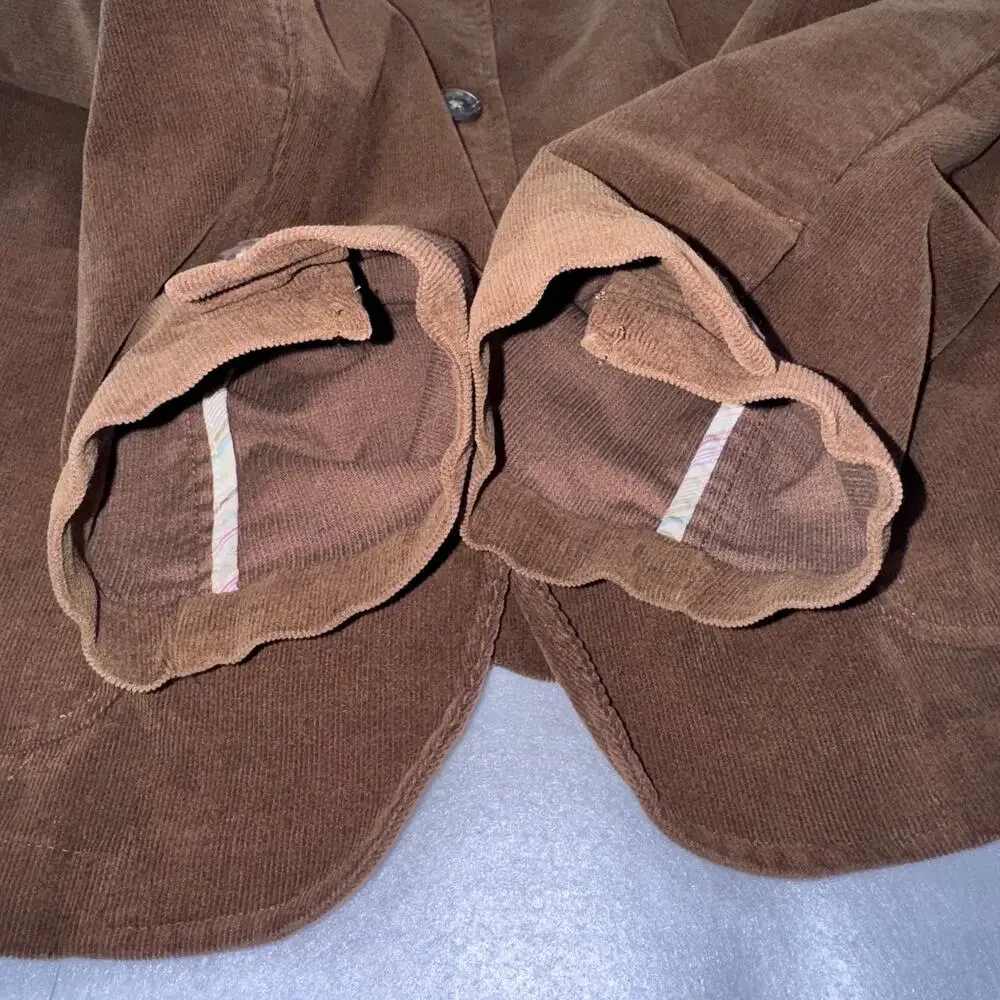 🌶️ Lands’ End Brown Corduroy Blazer Size 16